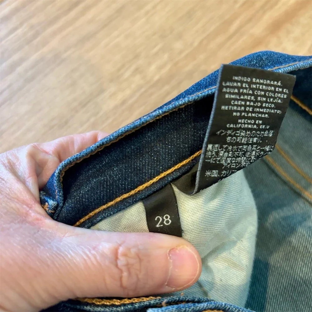 J Brand Jeans Womens Size 28 Blue Dark Wash Slim Tapered 5-Pocket Zip Fly